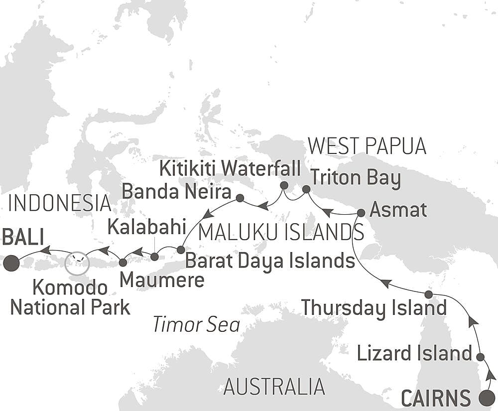 Tropical Odyssey between North East Australia and Indonesia