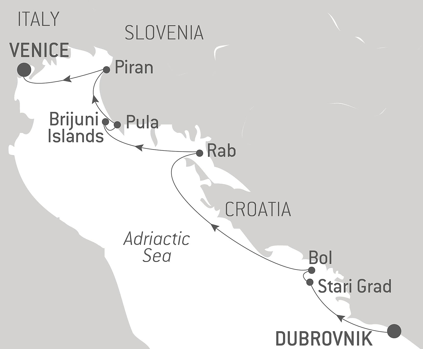 Cities and splendours of the Adriatic