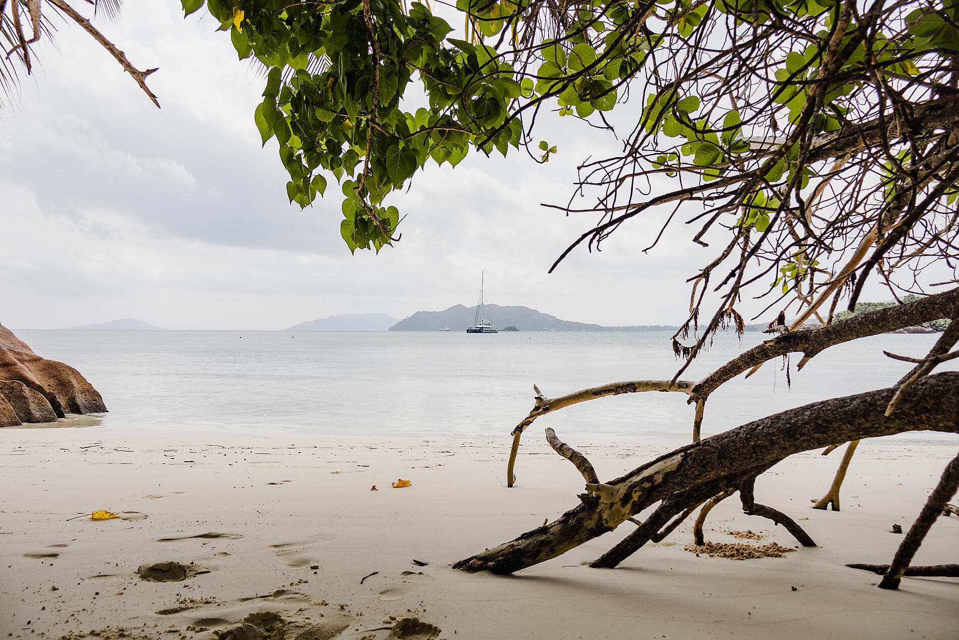 The Seychelles, under sail aboard the Spirit of Ponant  