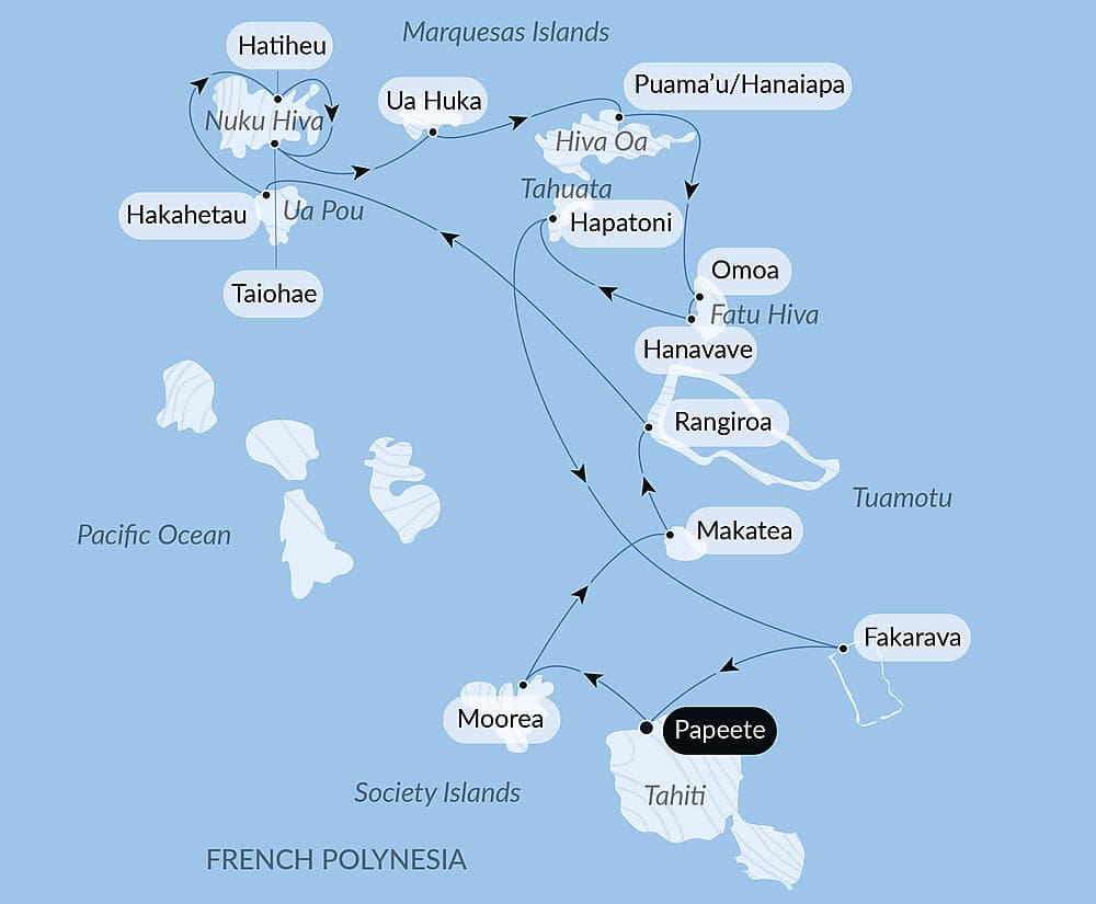 Polynesian Bliss: Marquesas, Tuamotu and Society Islands