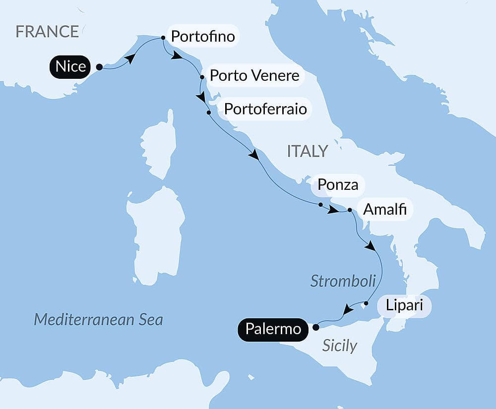 Under Sail from the Riviera to Sicily