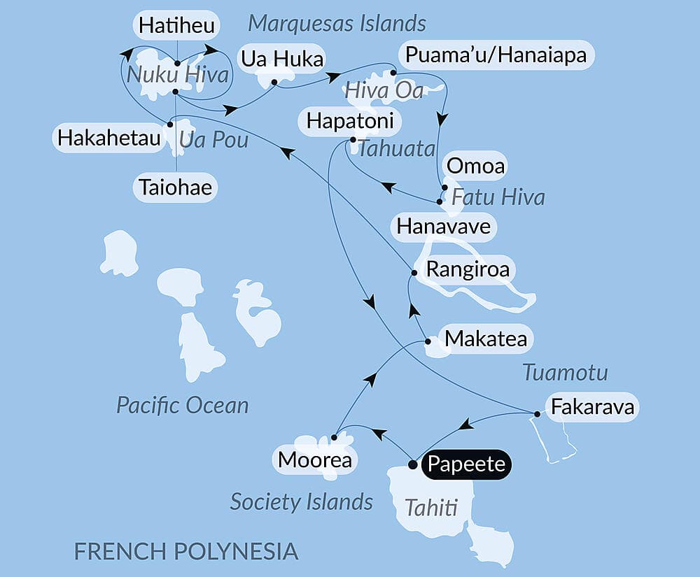 Polynesian Bliss: Marquesas, Tuamotu and Society Islands   null