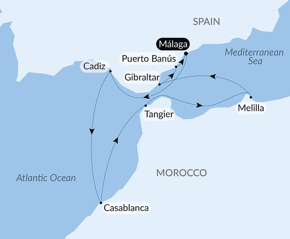 Andalusia and Moroccan shores  null