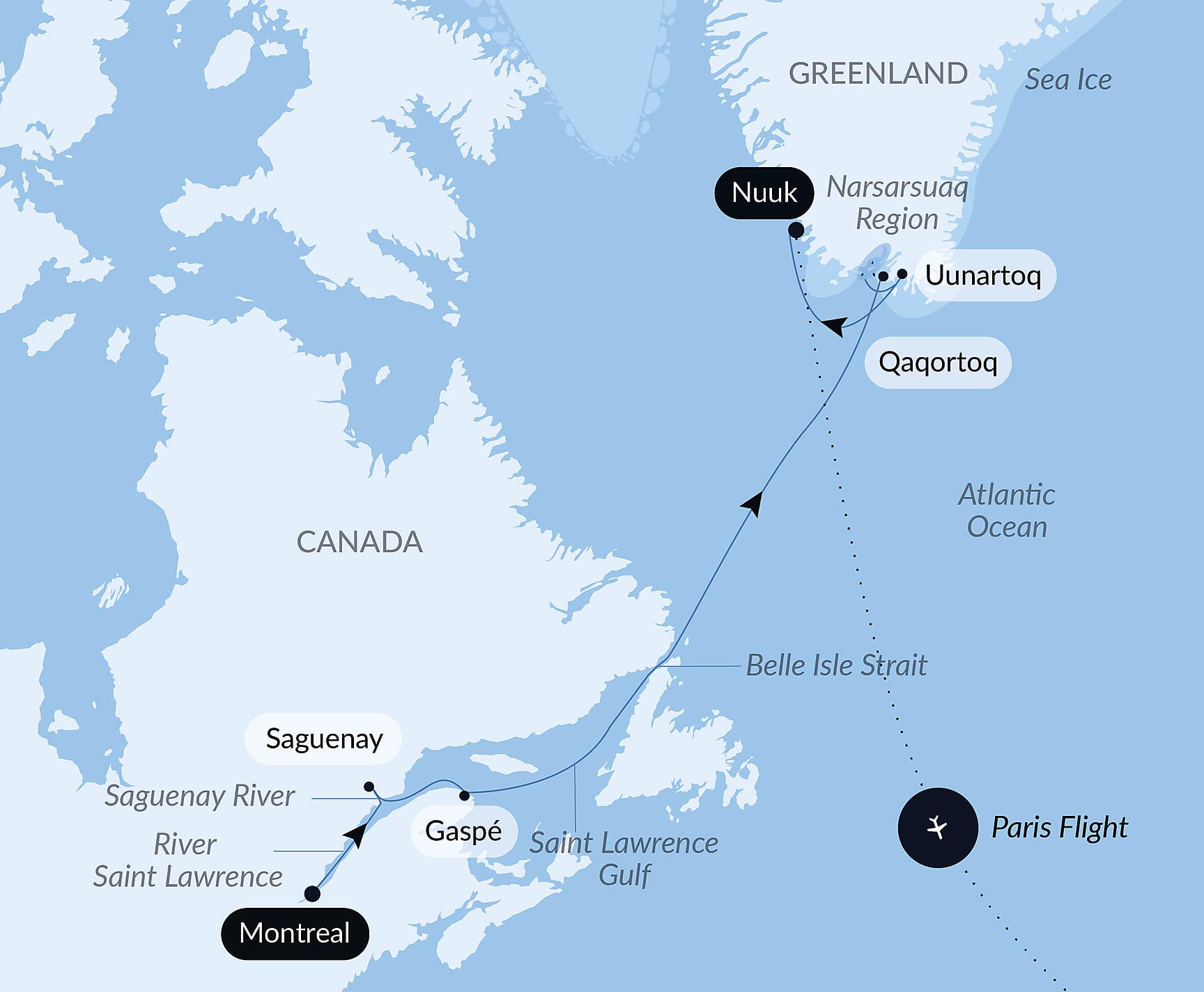From the St Lawrence to Greenland, the Last Moments of Winter